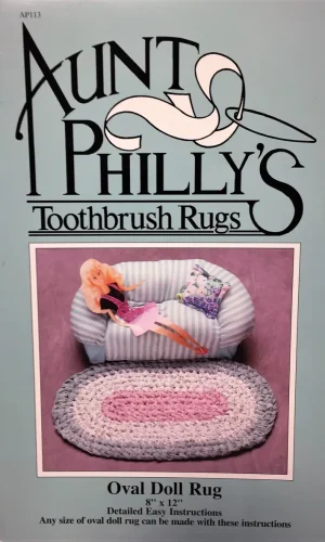 Aunt Philly's Toothbrush Oval Doll Rug