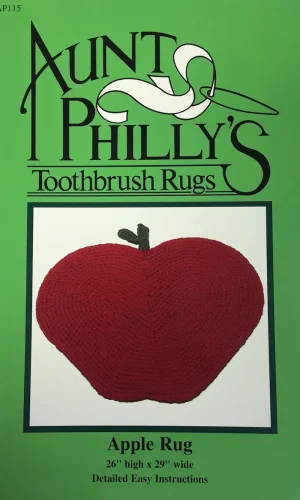 Aunt Philly's Toothbrush Apple Rug